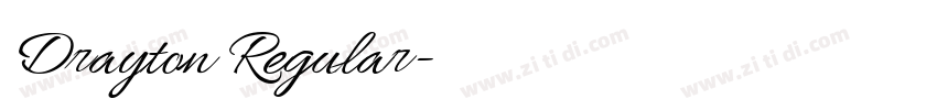 Drayton Regular字体转换